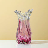 Kwanzan Cherry Glass Vase Set With Fruit Bowl