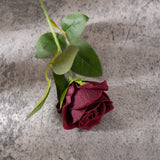 Artificial Flannelette Pearl Rose, Pack of 5