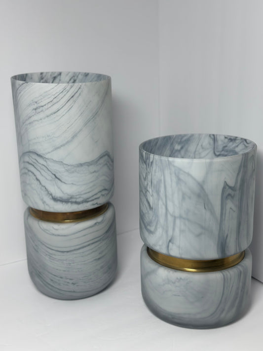 Antarctica Snow Ceramic Vase Set II