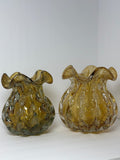 Gold Volcano Glass Vase Set