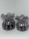Purple Whale Glass Vase Set