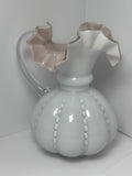 Bianca Egg Glass Vase Pitcher Set
