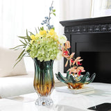 Athena's Gown Glass Vase Set With Fruit Bowl