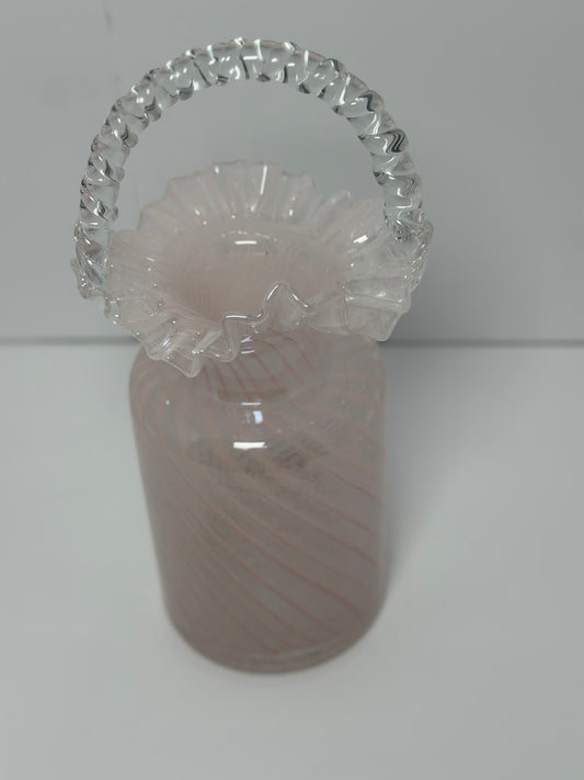 Pink Bindle Handbag Glass Vase Set