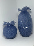 Pineapple Amethyst Shaped Glass Vase Set