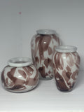 Lilac Art Ceramic Glass Vase Set