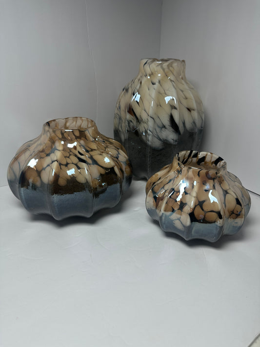 Leopard Brown Vase Set