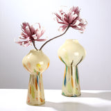 Traditional Art Glass Vase Set of 5