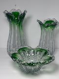 Vegetable Demeter Glass Vase Set With Fruit Bowl