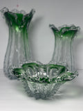 Vegetable Demeter Glass Vase Set With Fruit Bowl