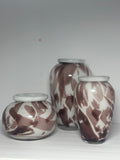 Lilac Art Ceramic Glass Vase Set