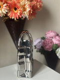 Chrome Handbag Ceramic Vase