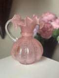 Pink Egg Glass Vase Pitcher