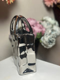 Chrome Handbag Ceramic Vase