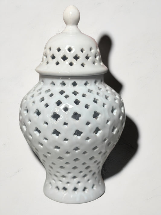 Executive White Ceramic Vase