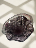 Purple Wine Glass Fruit Bowl