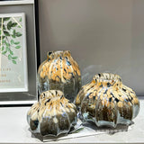 Leopard Brown Vase Set