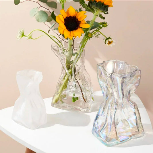 Air Pouch Glass Vase Set
