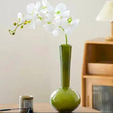 Green Vineyard Glass Vase