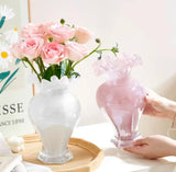 Heart Plush Glass Vase