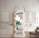 Velvet Colorful Floor Mirror