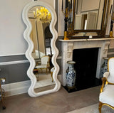 Velvet Colorful Floor Mirror