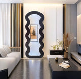 Velvet Colorful Floor Mirror