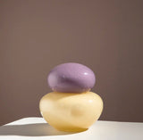 Mushroom Multicolor Glass Vase Set