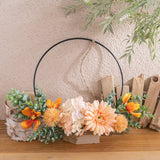 Chrysanthemum Orange Wreath