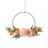 Chrysanthemum Orange Wreath