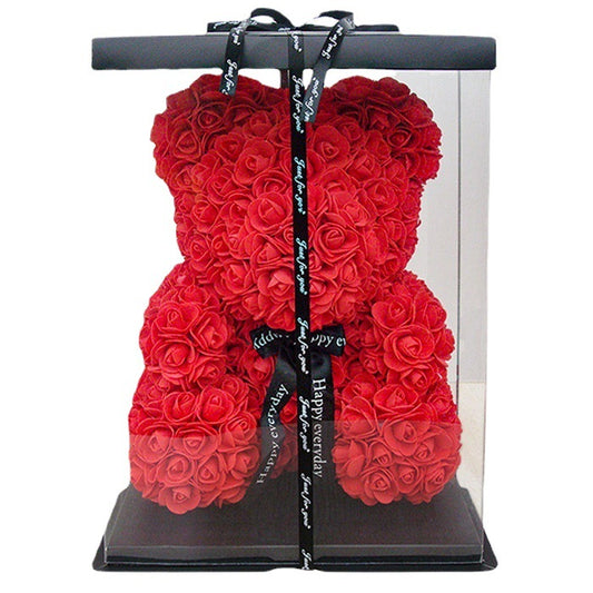 Handmade Rose Teddy Bear