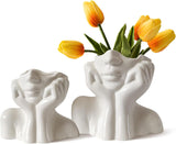 Faceless Ceramic Vase Set