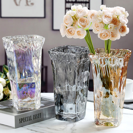 Thunder and Lightning Glass Vase