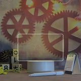 Acrylic DIY Note Board Light With Pen