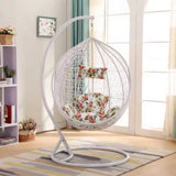 Hanging Chair with Pillow White