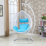 Hanging Chair with Pillow White