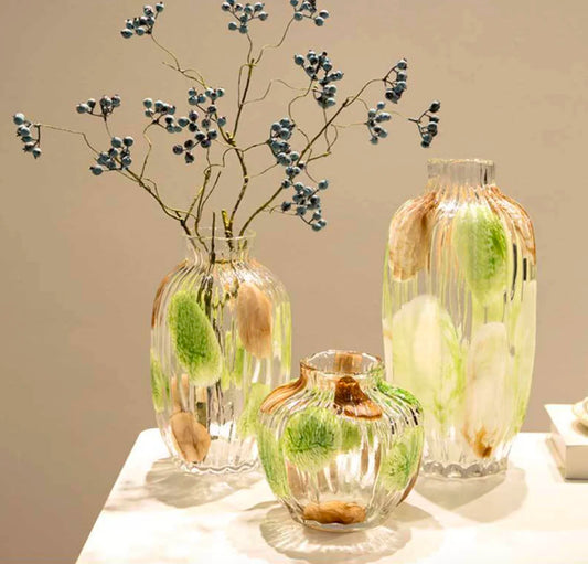 Contemporary Kitchen Glass Vase Set