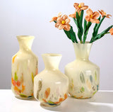 Traditional Art Glass Vase Set of 5