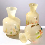 Traditional Art Glass Vase Set of 5