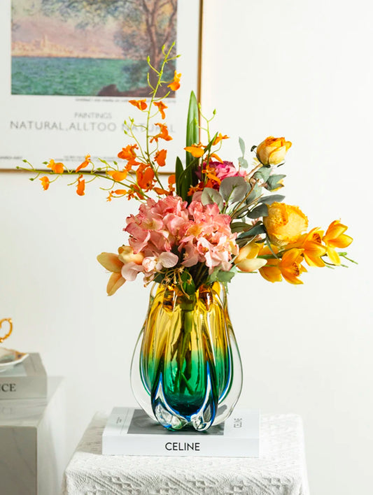 Bahama Breeze Glass Vase