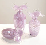 Periwinkle Vines Glass Vase Set
