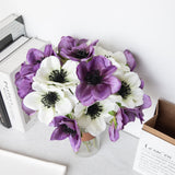 Artificial Senquan Single Head Camellia, Pack of 6