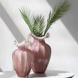 Atticus Pink Glass Vase Set
