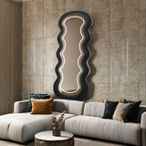 Velvet Colorful LED Floor Mirror – 3 Color Options