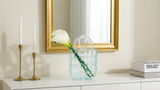 Handbag Blue Glass Vase