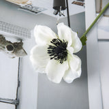 Artificial Senquan Single Head Camellia, Pack of 6