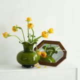 Green Vineyard Glass Vase X