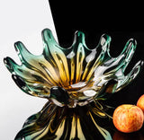 Athena's Gown Glass Vase Set With Fruit Bowl
