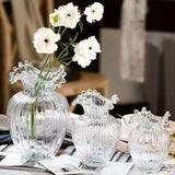 Sea Through Glass Vase Set