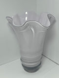 Sakura Blush Glass Vase Set With Fruit Bowl